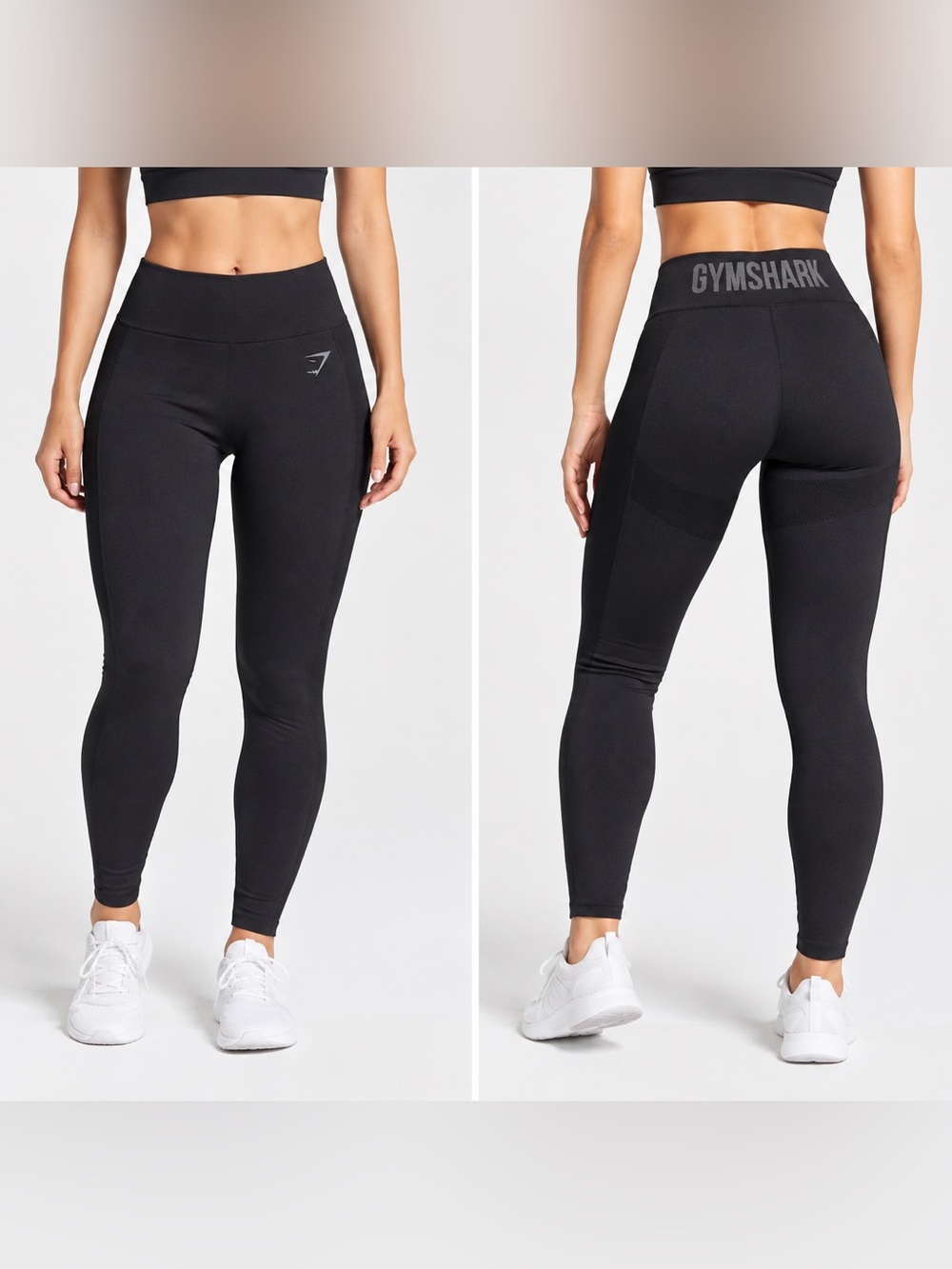 Gymshark Black Seamless High-Waist Leggings size m